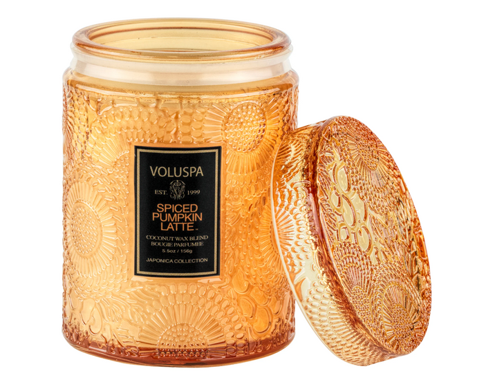 Voluspa Spiced Pumpkin Latte Small Jar Candle