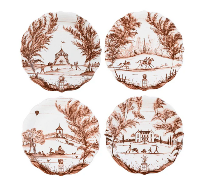 Juliska Country Estate Harvest Party Plate, Set of 4