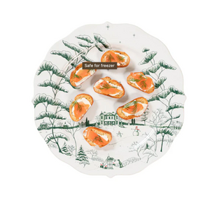 Juliska Country Estate Winter Frolic Party Plate Set of 4- Evergreen