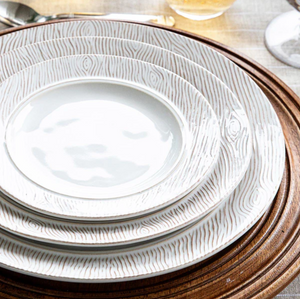 Juliska Blenheim Oak Dessert/Salad Plate - Whitewash