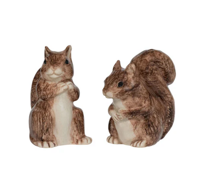 Juliska Clever Creatures Squirrel Salt and Pepper Set