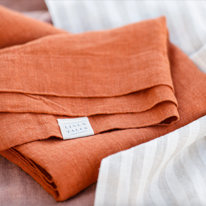 Linen Tales Baked Clay Linen Napkins Set of 2