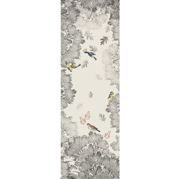 Garnier Thiebaut- Monochrome fusain table runner, 20x61"