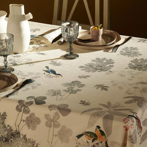 Garnier Thiebaut- Monochrome fusain table runner, 20x61"