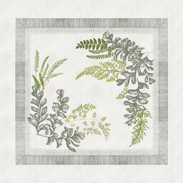 Garnier Thiebaut- Bouquet de fougeres bouleau napkin