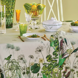 Garnier Thiebaut- Nenuphars Parchemin Tablecloth, 61x120"