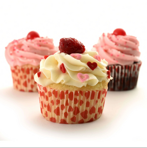 Heart Muffin Cups, Set of 75