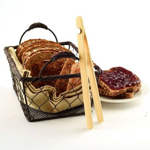 Bamboo Toaster Tongs with Magnet