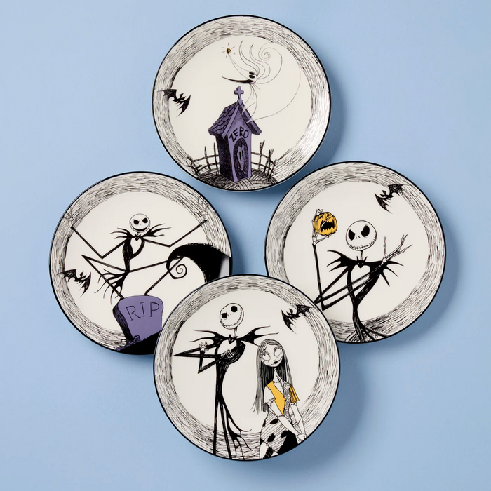 Lenox The Nightmare Before Christmas Accent Plates - Set of 4