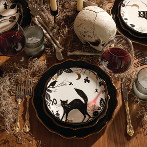 Lenox Vintage Halloween Haunted Accent Plates - Set of 4