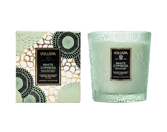 Voluspa White Cypress Classic Candle