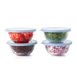 8-Piece Glass Prep Bowl Set