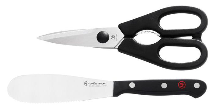 Wusthof Two Piece Spreader and Shears Utility Set