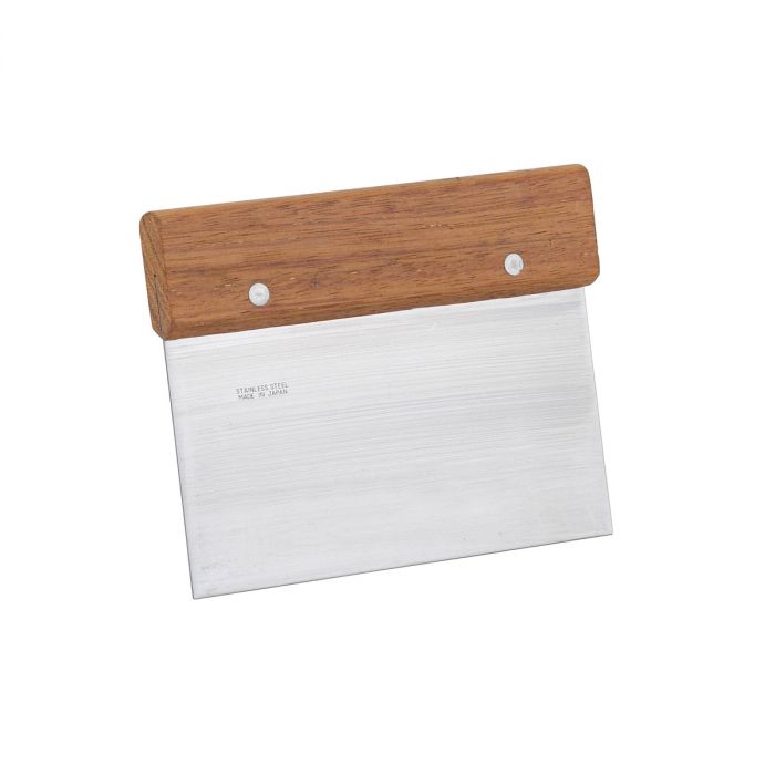 Mrs. Anderson's Baking Pastry Dough Scraper, Stainless Steel Blade with Wood Handle