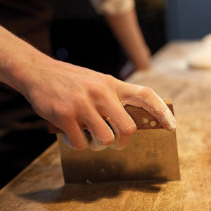 Mrs. Anderson's Baking Pastry Dough Scraper, Stainless Steel Blade with Wood Handle