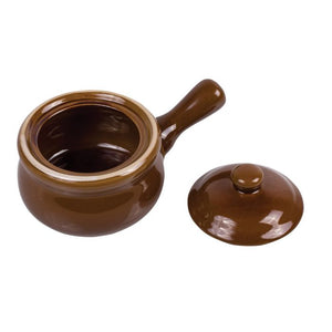 HIC Kitchen Onion Soup With Lid, Ceramic, 14oz
