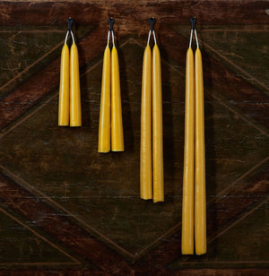 Match Beeswax Taper Candle, Gold
