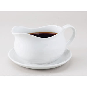 Hotel Gravy Boat with Saucer, 24oz