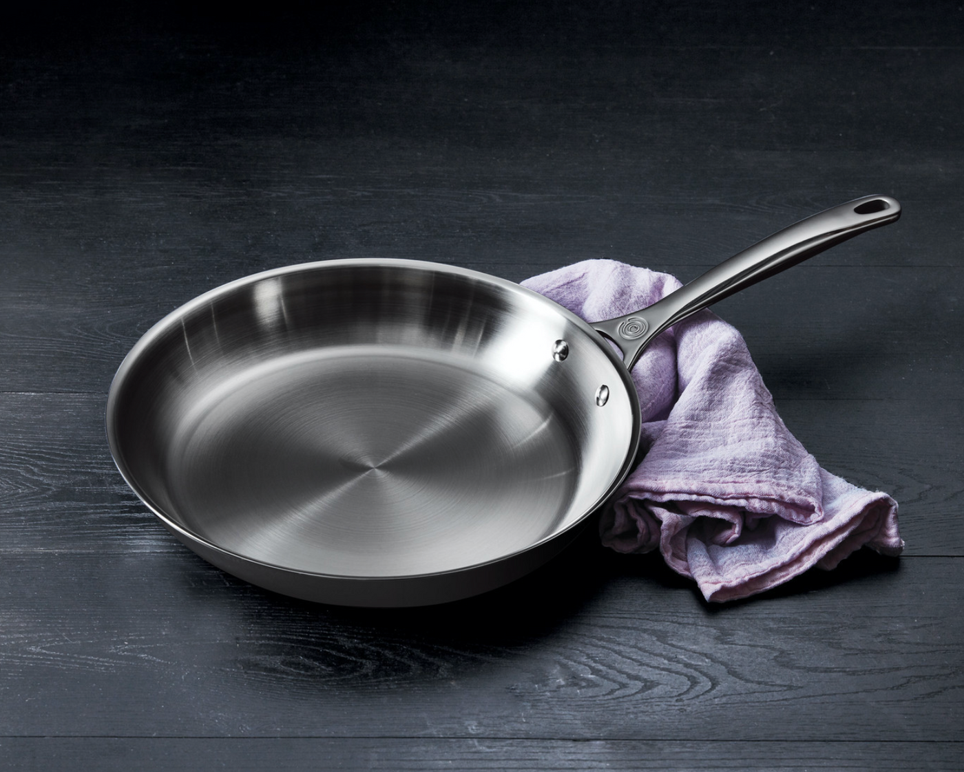 Le Creuset Tri-Ply Stainless Steel 3.5-Quart Saucier Pan