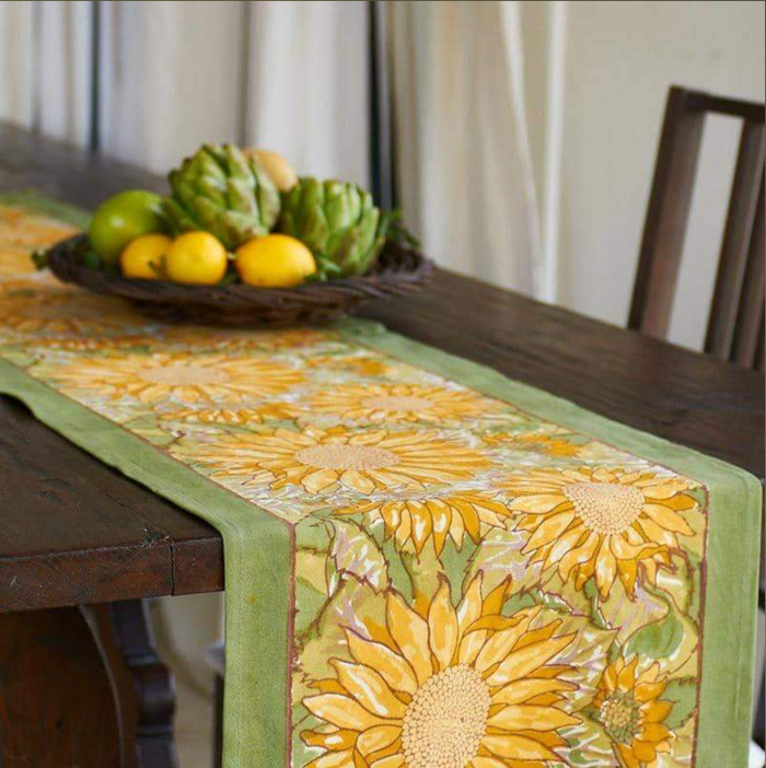 Sunflower Runner Yellow & Green