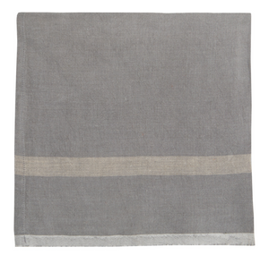 Laundered Linen Napkins Grey & Natural