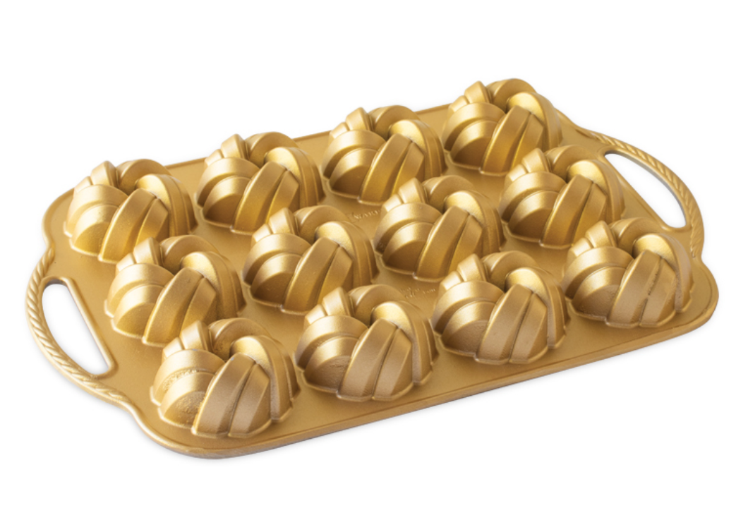 Nordic Ware Square Gold Bundt Pan, 10 cups
