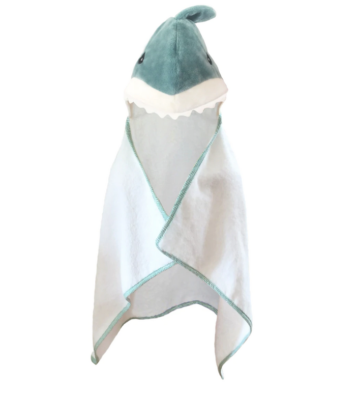 TERRY SHARK BABY TOWEL