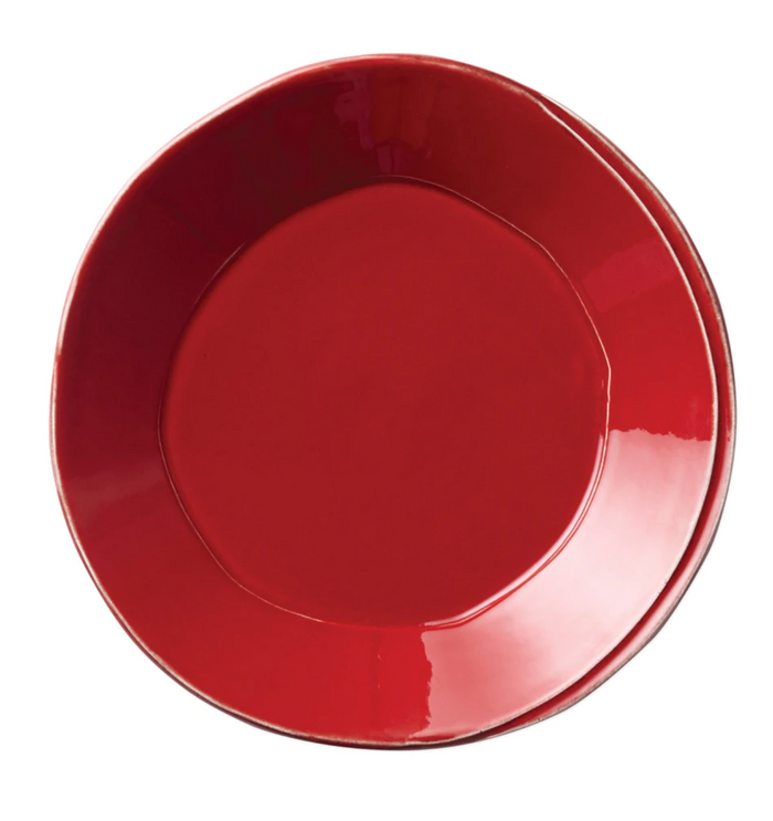 VIETRI LASTRA EUROPEAN DINNER PLATE - Red