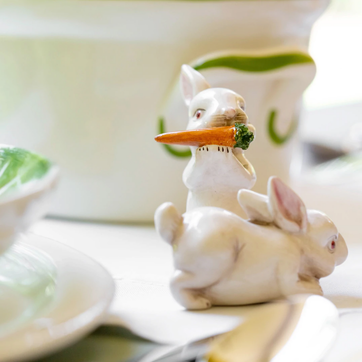 Porcelain Bunny Salt&Pepper