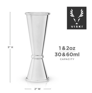 Large Stainless Steel Japanese Style Jigger by Viski