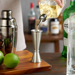 Large Stainless Steel Japanese Style Jigger by Viski