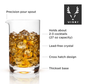 Extra Large Crystal Mixing Glass by Viski