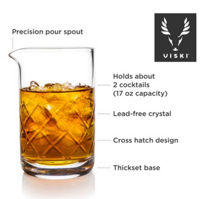 Crystal Mixing Glass by Viski