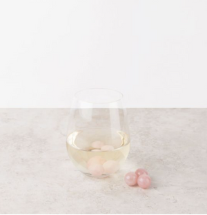 Rose Quartz Wine Gems Set of 6 by Twine