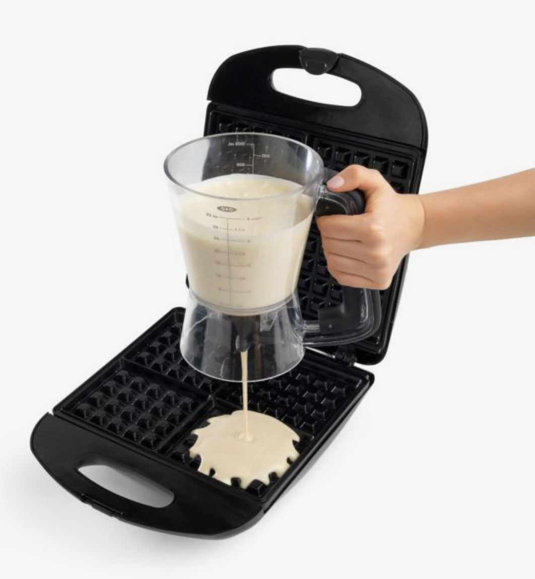 OXO Good Grips Pancake Batter Dispenser with No-Drip Valve, 3 Cups