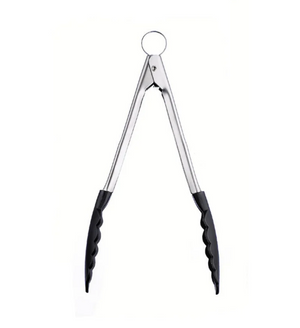 Cuisipro Silicone Locking Tongs - 9.5" Black