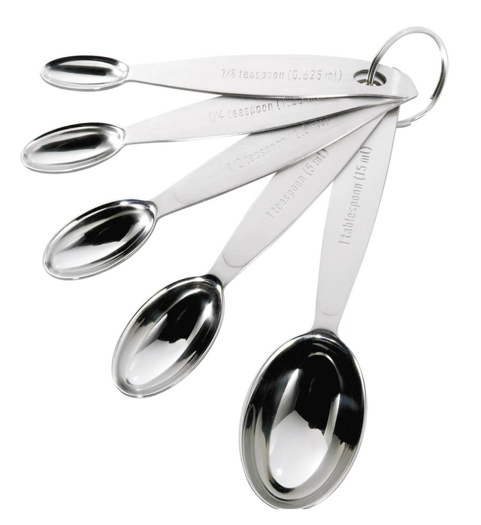 Stainless Steel Measuring Spoons - Set of 5