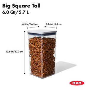 POP Container - Big Square Tall (6.0 Qt.)