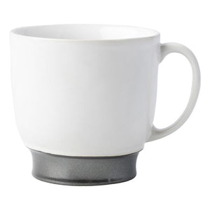 Emerson White & Pewter Coffee Tea Cup