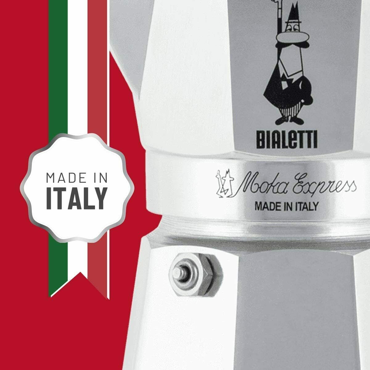 Bialetti 6 cup Moka Express Stovetop Espresso Maker – i Leoni